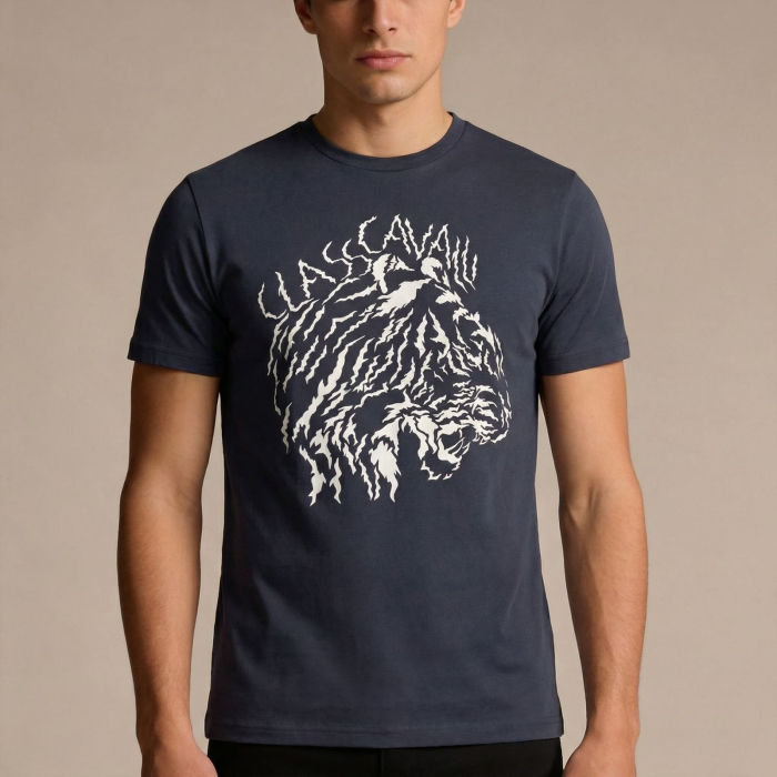 Tricou barbati Cavalli Class albastru model CA-36691 [2]