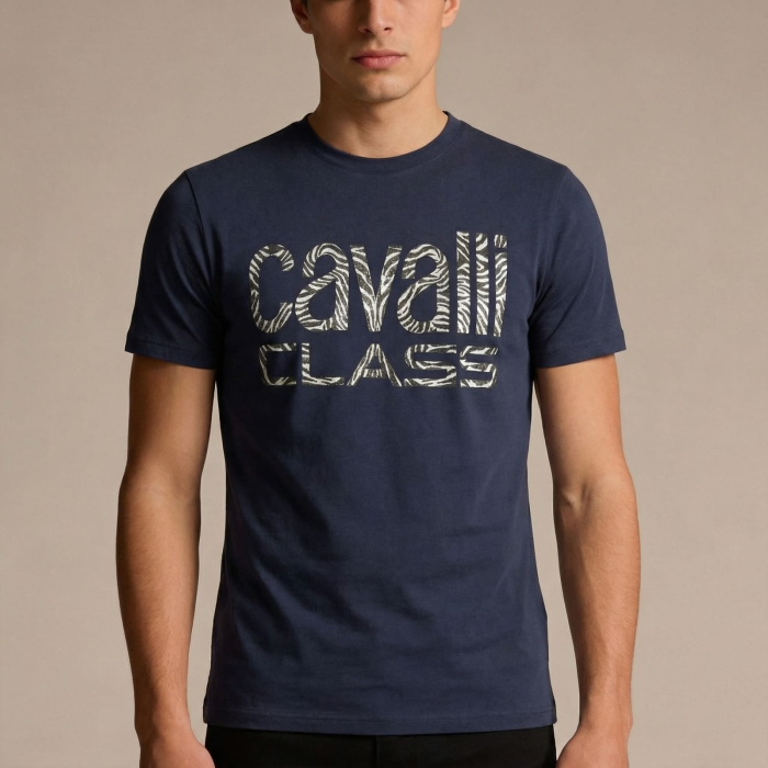Tricou barbati Cavalli Class albastru model CA-36695 [2]