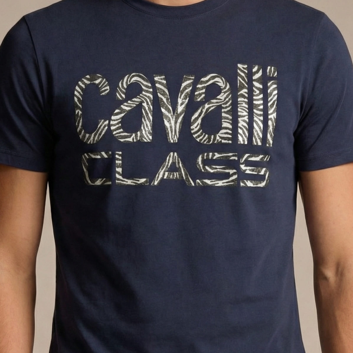 Tricou barbati Cavalli Class albastru model CA-36695 [3]