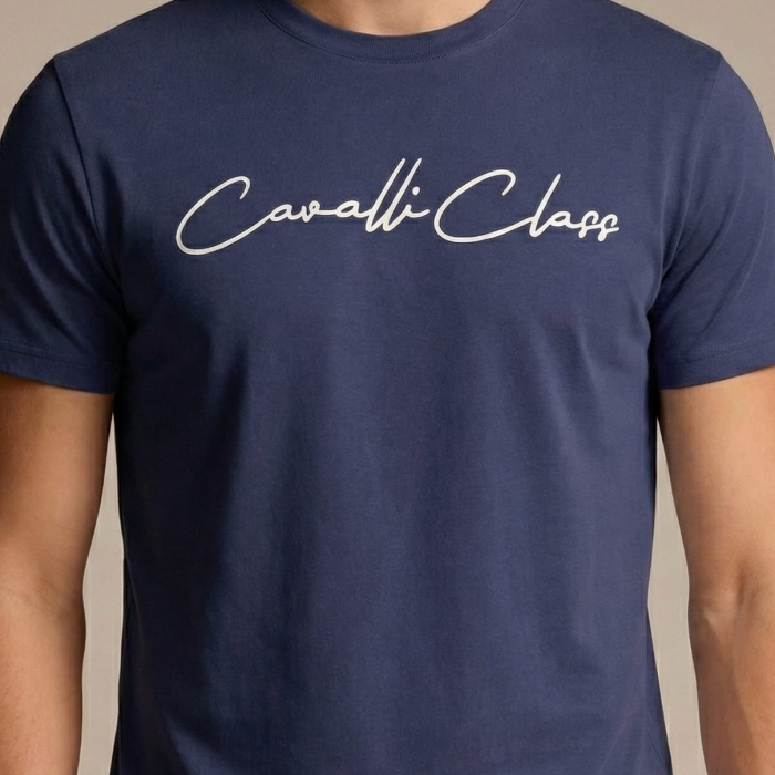 Tricou barbati Cavalli Class albastru model CA-36698 [3]