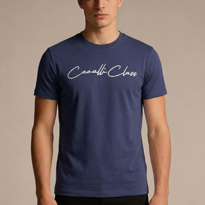 Tricou barbati Cavalli Class albastru model CA-36698 [2]