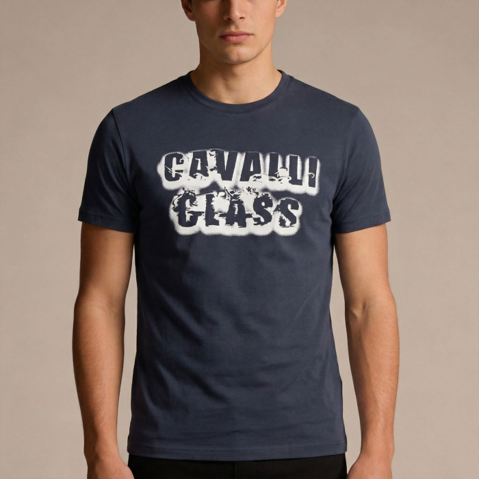 Tricou barbati Cavalli Class albastru model CA-36706 [2]
