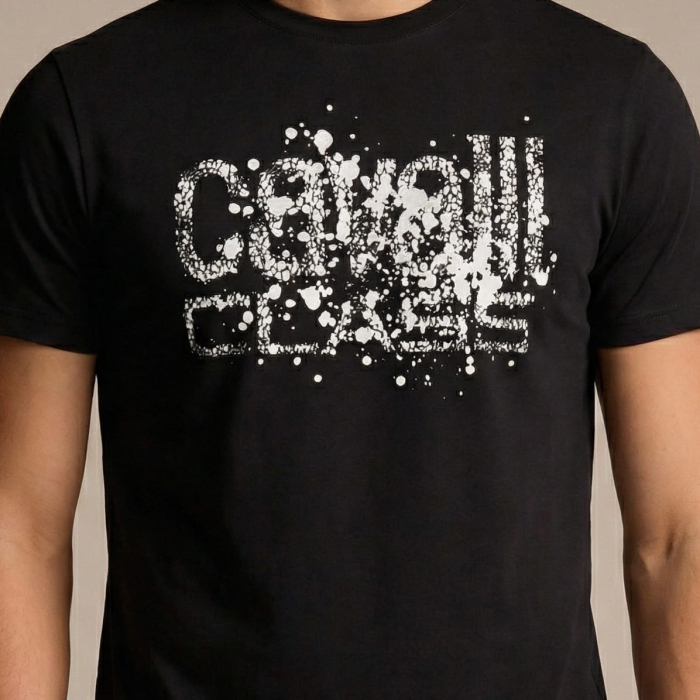 Tricou barbati Cavalli Class negru model CA-36709 [3]