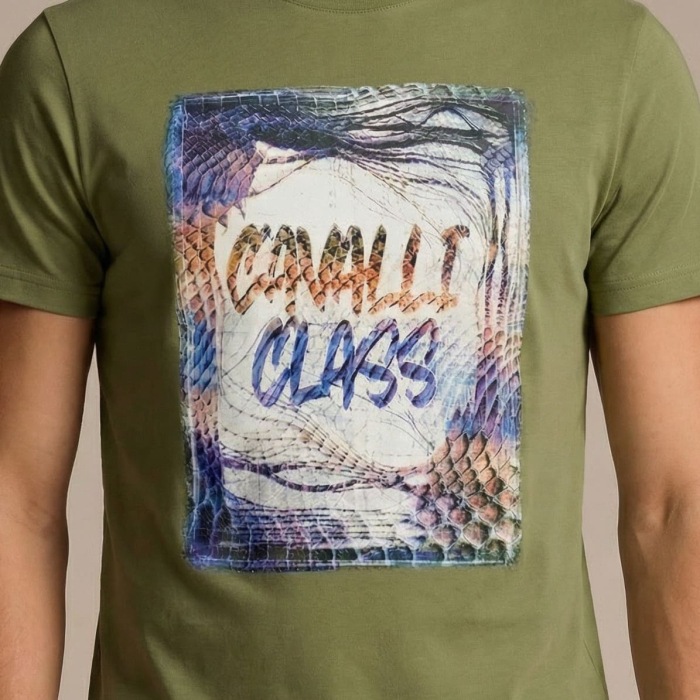 Tricou barbati Cavalli Class verde model CA-36827 [3]