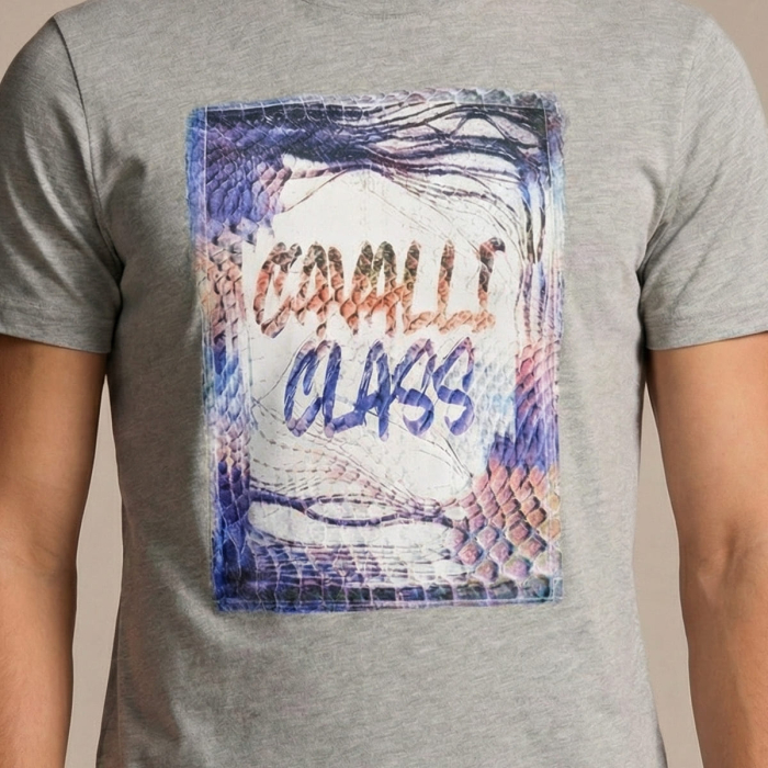 Tricou barbati Cavalli Class gri model CA-37160 [3]