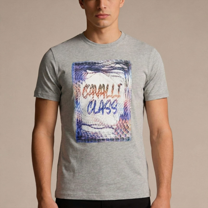 Tricou barbati Cavalli Class gri model CA-37160 [2]