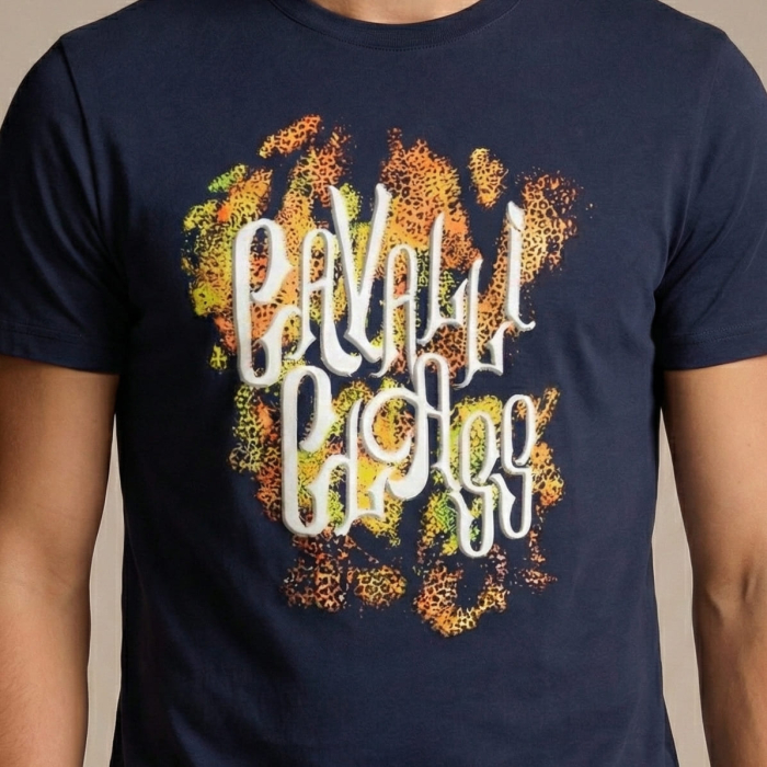 Tricou barbati Cavalli Class albastru model CA-37478 [3]