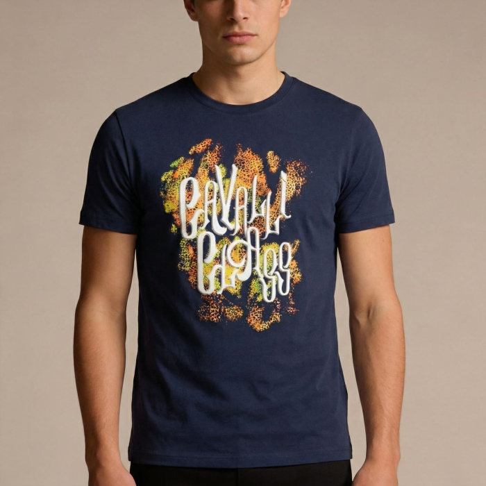 Tricou barbati Cavalli Class albastru model CA-37478 [2]