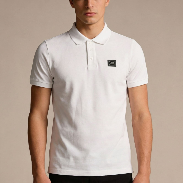 Tricou polo barbati Cavalli Class alb model CA-21292 [2]