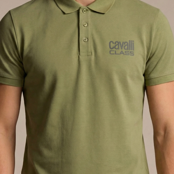 Tricou polo barbati Cavalli Class verde model CA-30267 [3]
