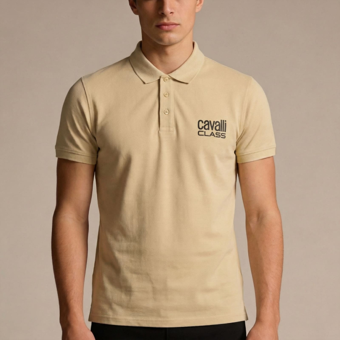 Tricou polo barbati Cavalli Class bej model CA-30268 [2]