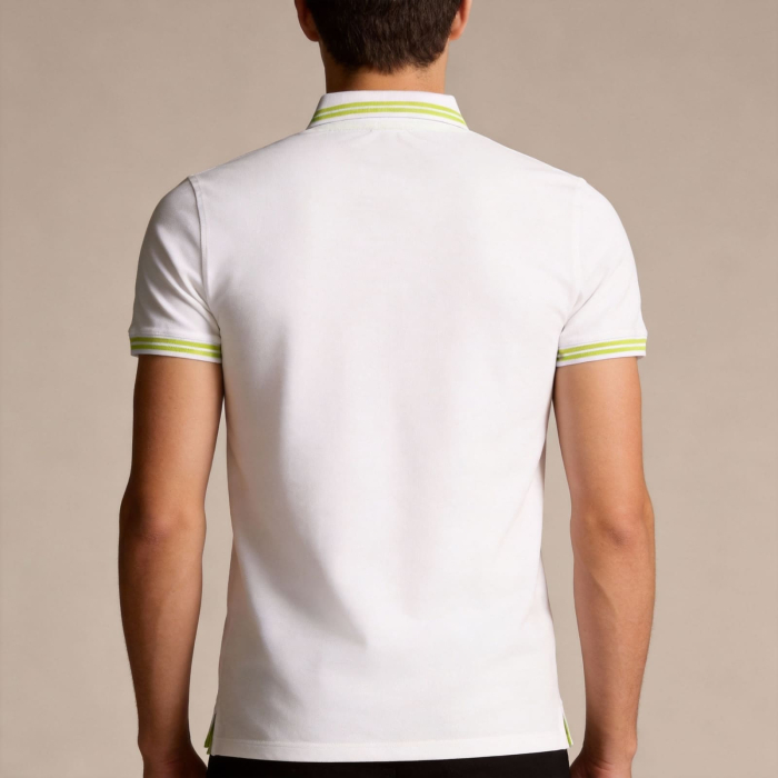 Tricou polo barbati Cavalli Class alb model CA-30269 [4]