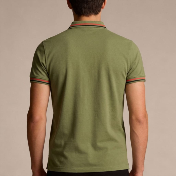 Tricou polo barbati Cavalli Class verde model CA-30273 [4]