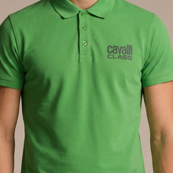 Tricou polo barbati Cavalli Class verde model CA-30275 [3]