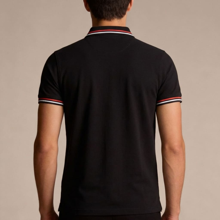 Tricou polo barbati Cavalli Class negru model CA-30276 [4]