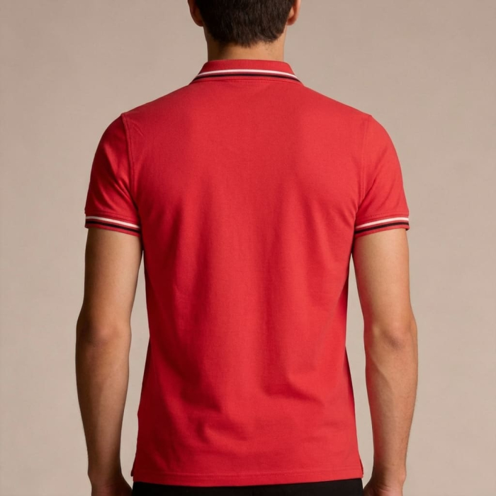 Tricou polo barbati Cavalli Class rosu model CA-30277 [4]