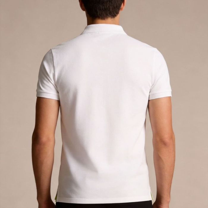 Tricou polo barbati Cavalli Class alb model CA-30278 [4]