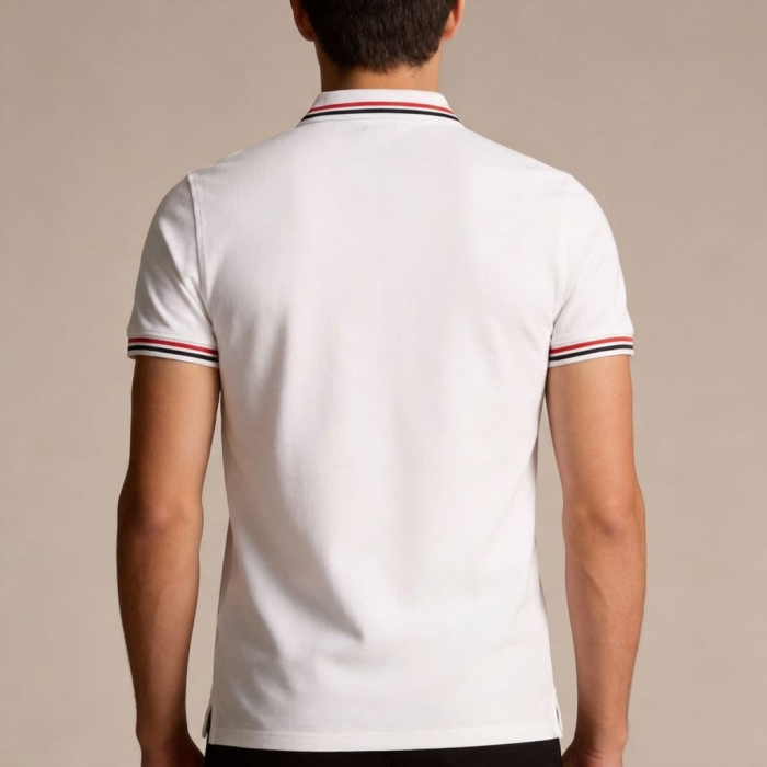 Tricou polo barbati Cavalli Class alb model CA-30282 [4]