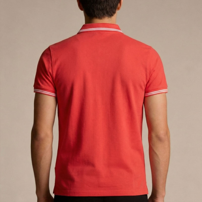 Tricou polo barbati Cavalli Class rosu model CA-31308 [4]
