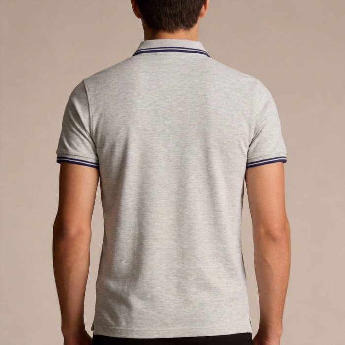 Tricou polo barbati Cavalli Class gri model CA-31309 [4]