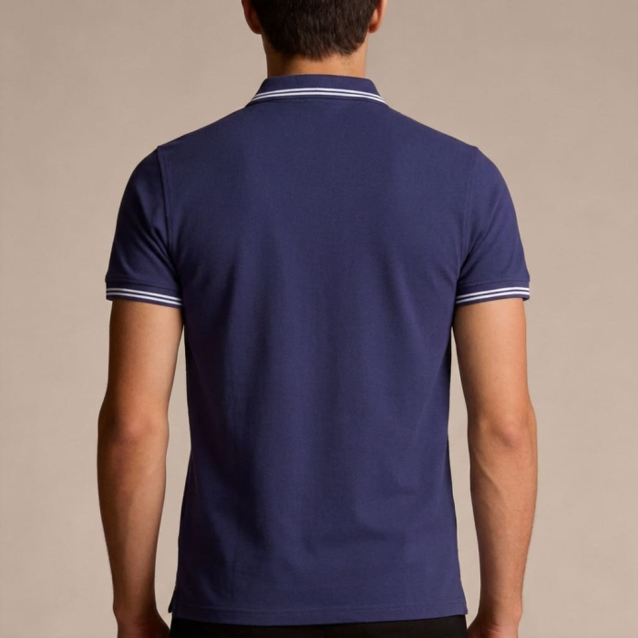 Tricou polo barbati Cavalli Class albastru model CA-31310 [4]