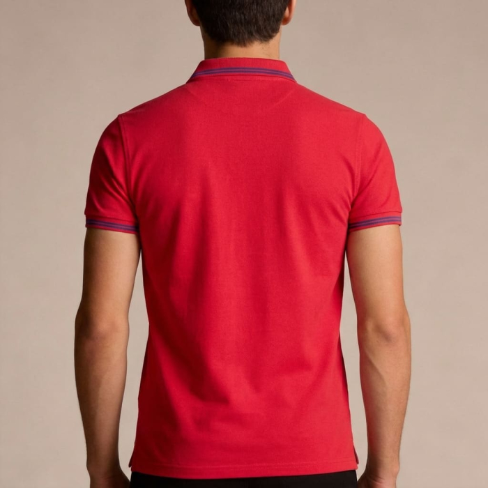 Tricou polo barbati Cavalli Class rosu model CA-31311 [4]
