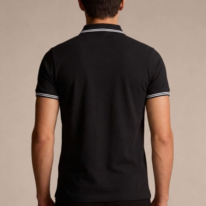 Tricou polo barbati Cavalli Class negru model CA-31312 [4]