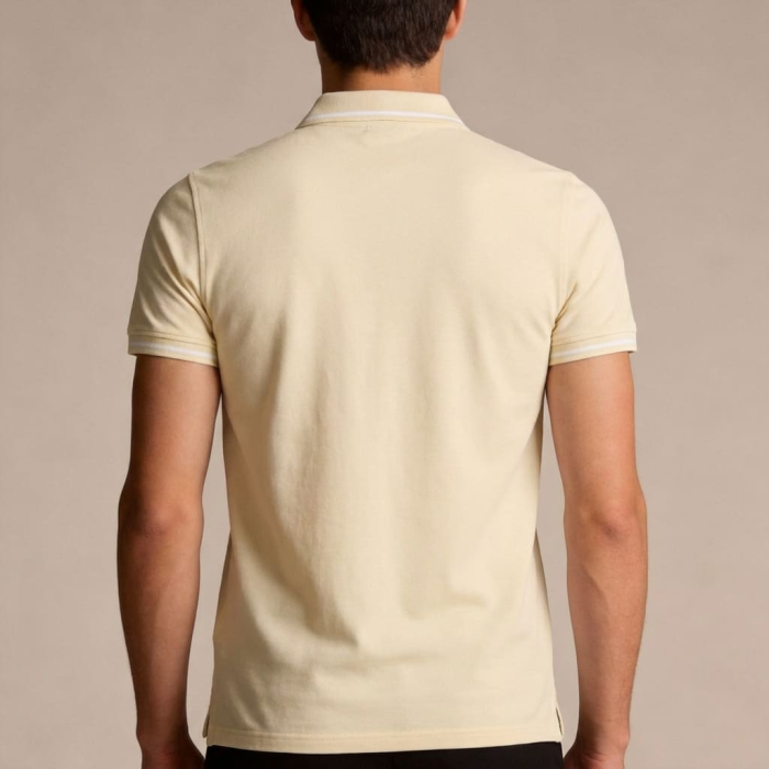 Tricou polo barbati Cavalli Class bej model CA-36641 [4]