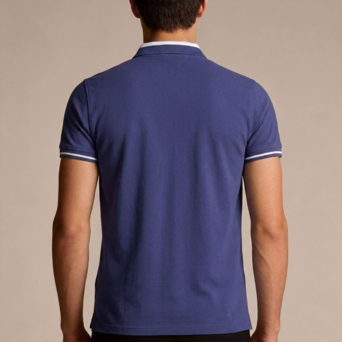 Tricou polo barbati Cavalli Class albastru model CA-36682 [4]