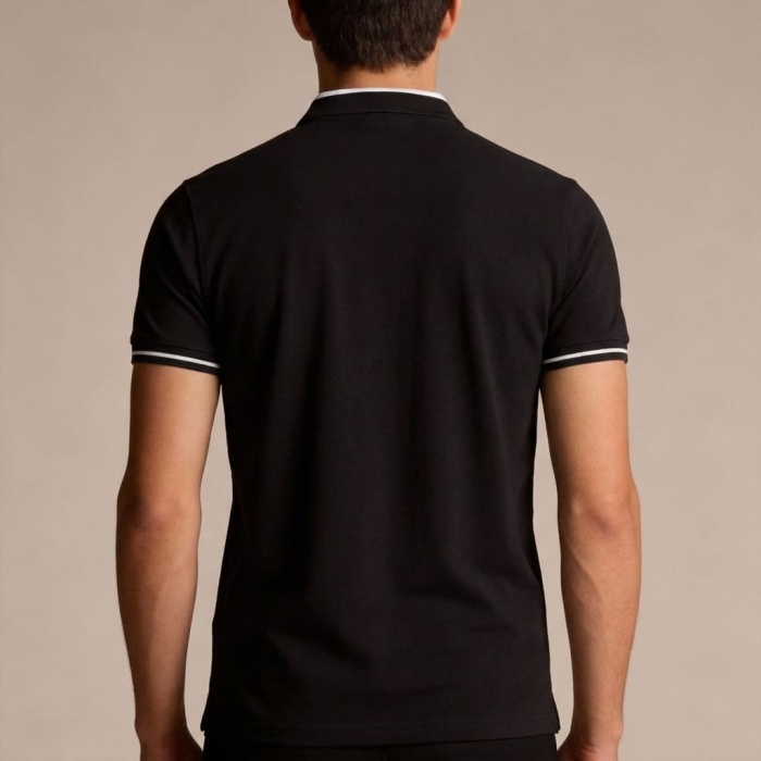 Tricou polo barbati Cavalli Class negru model CA-36693 [4]