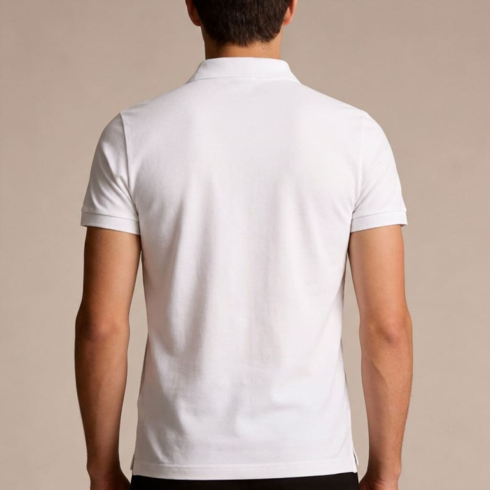 Tricou polo barbati Cavalli Class alb model CA-36856 [4]