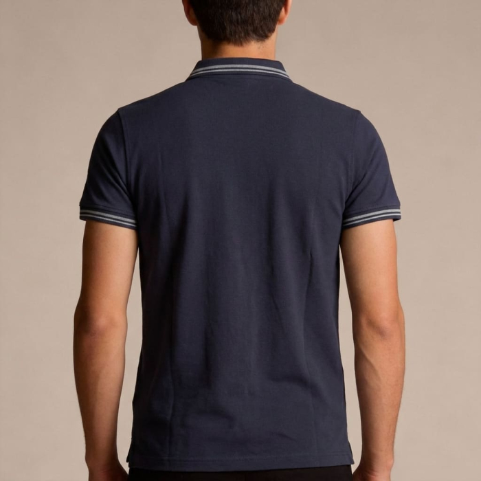 Tricou polo barbati Cavalli Class albastru model CA-37340 [4]
