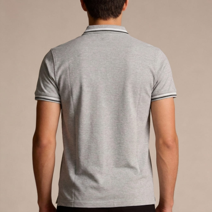 Tricou polo barbati Cavalli Class gri model CA-37779 [4]