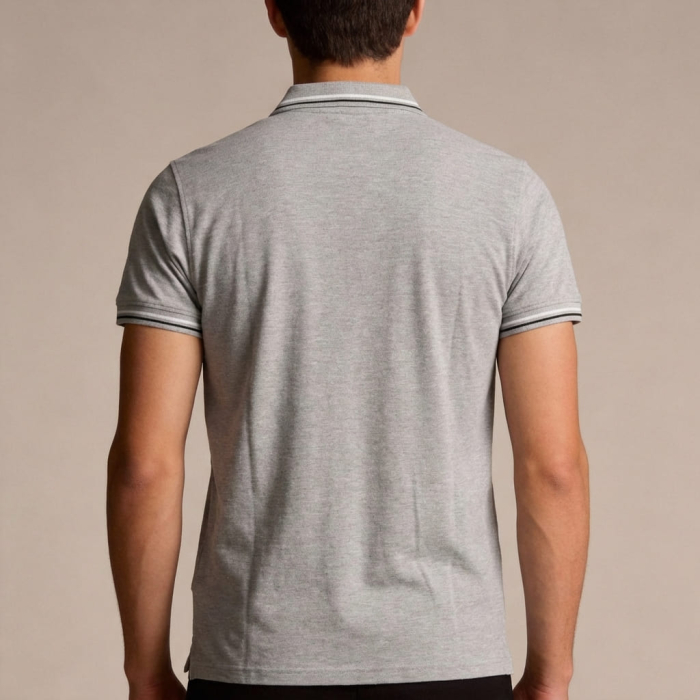 Tricou polo barbati Cavalli Class gri model CA-37832 [4]