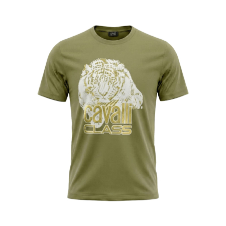 Tricouri - Tricou barbati Cavalli Class verde model CA-22286