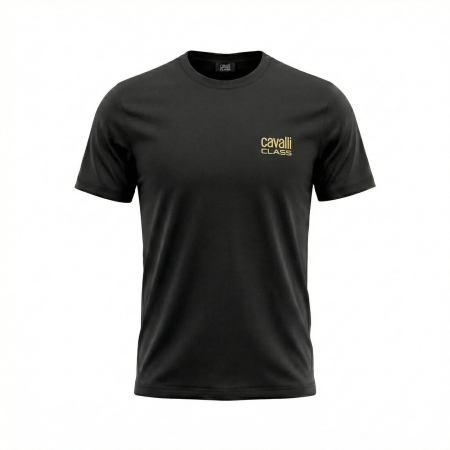 Tricouri - Tricou barbati Cavalli Class negru model CA-23753