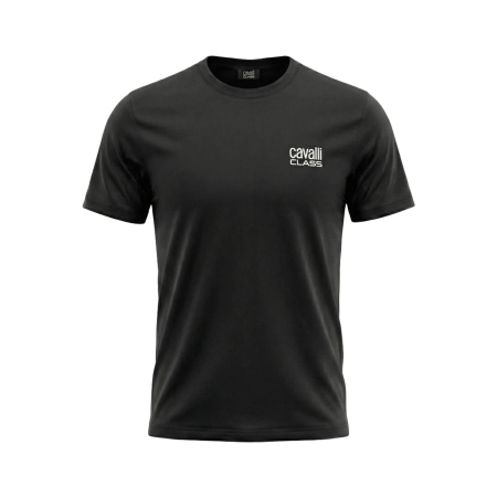 Tricouri - Tricou barbati Cavalli Class negru model CA-26554