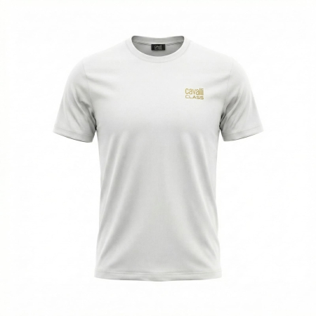 Tricouri - Tricou barbati Cavalli Class alb model CA-26557