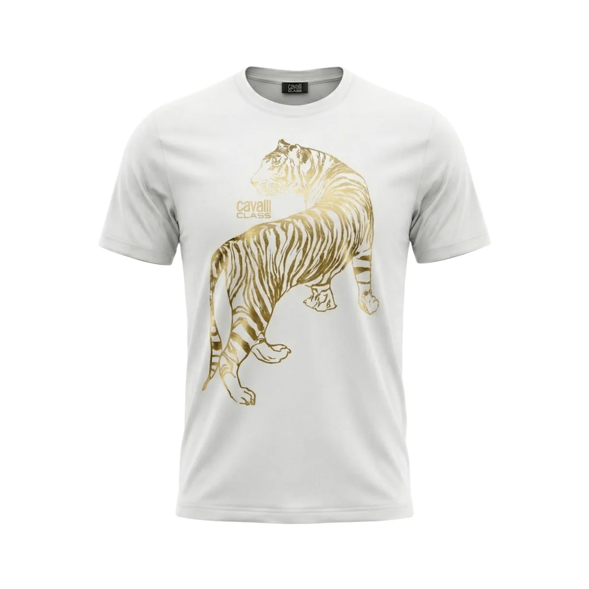 Tricouri - Tricou barbati Cavalli Class alb model CA-28470