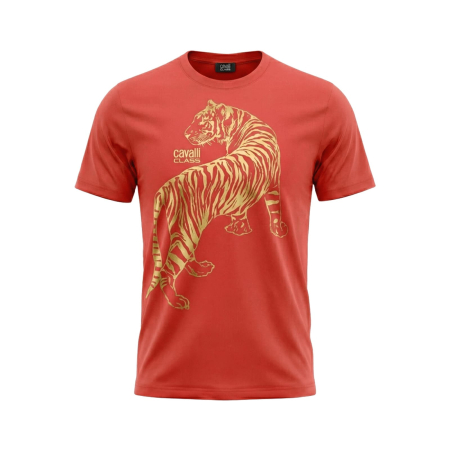 Tricouri - Tricou barbati Cavalli Class rosu model CA-28473