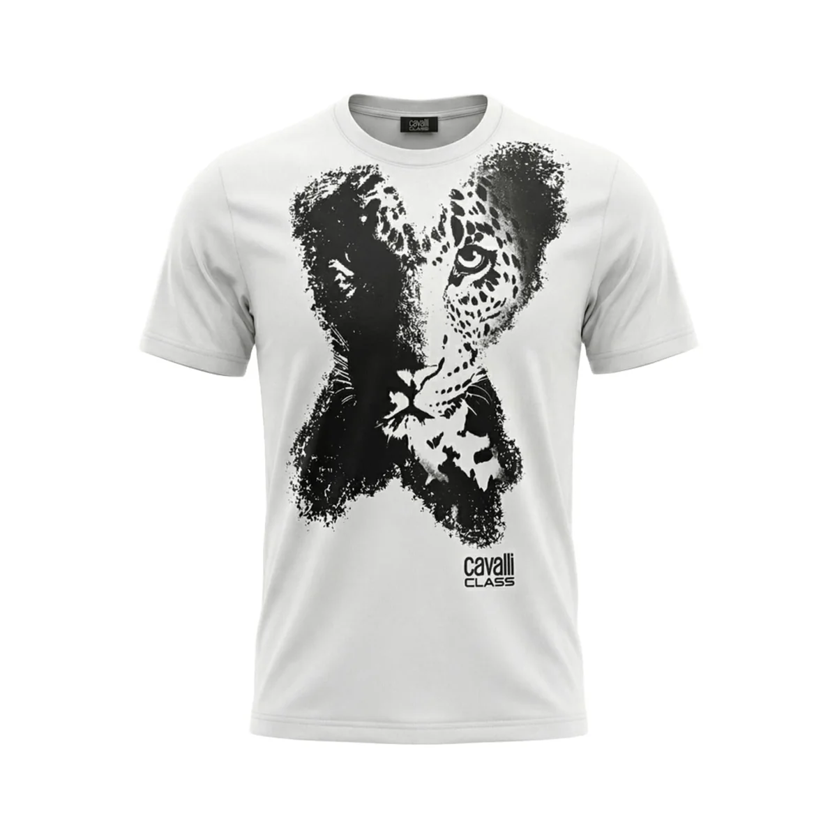 Tricouri - Tricou barbati Cavalli Class alb model CA-28475