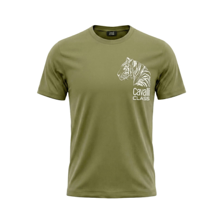 Tricouri - Tricou barbati Cavalli Class verde model CA-28485