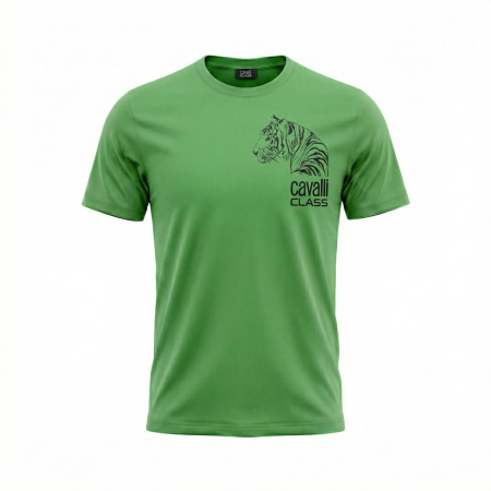 Tricouri - Tricou barbati Cavalli Class verde model CA-28488