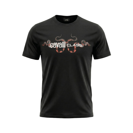 Tricouri - Tricou barbati Cavalli Class negru model CA-28574