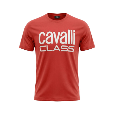 Tricouri - Tricou barbati Cavalli Class rosu model CA-28576