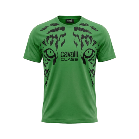 Tricouri - Tricou barbati Cavalli Class verde model CA-28581