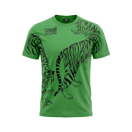 Tricouri - Tricou barbati Cavalli Class verde model CA-28582