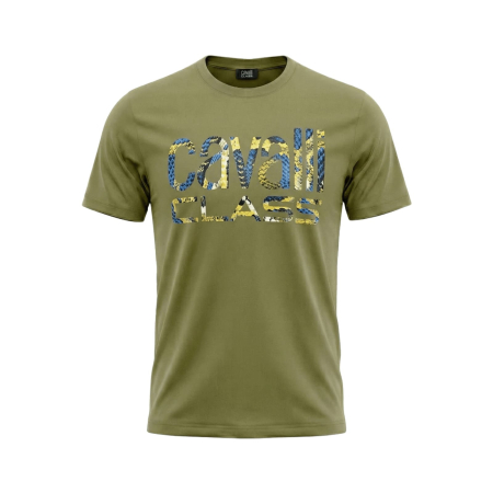 Tricouri - Tricou barbati Cavalli Class verde model CA-28585