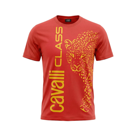Tricouri - Tricou barbati Cavalli Class rosu model CA-28589