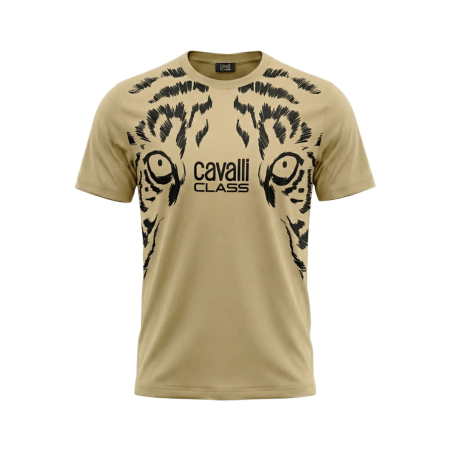 Tricouri - Tricou barbati Cavalli Class bej model CA-28592
